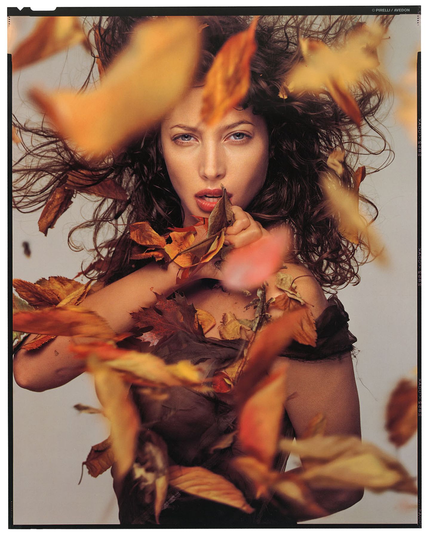 Oktober 1995: Christy Turlington fotografiert von Richard Avedon