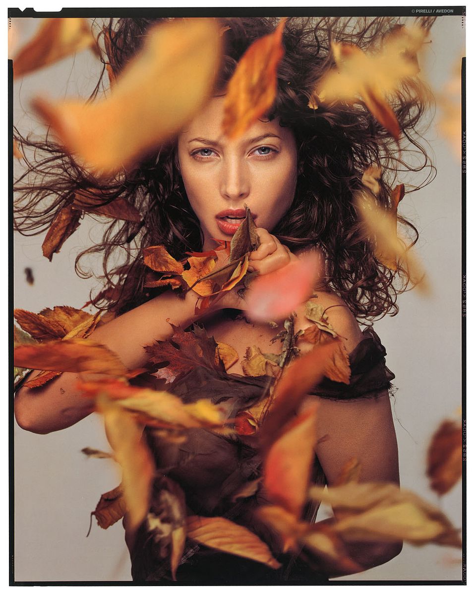 Oktober 1995: Christy Turlington fotografiert von Richard Avedon Oktober 1995: Christy Turlington fotografiert von Richard Avedon