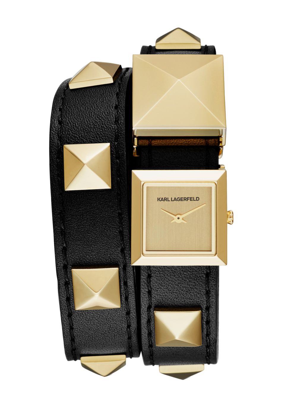 Wrap it! Uhr mit Wickelarmband, von Karl Lagerfeld, ca. 250 Euro