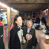 Jorge Gonzalez bringt seinen 94 Jahre alten Papi Gudelio mit auf die Wiesn.