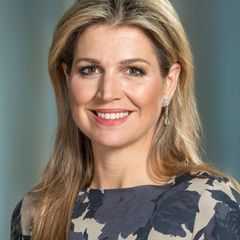 Königin Máxima, die Frau von König Willem-Alexander.  Das Paar hat drei Töchter: Catharina Amalia, die Prinzessin von Oranien, Prinzessin Alexia und Prinzessin Ariane.
