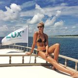 Heute wird mit dem Boot rausgefahren: Sexy Lena Gercke ist begeistert von den Malediven.