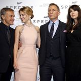 Paris  Weiter geht die Premierentour: Christoph Waltz, Lea Seydoux, Daniel Craig und Monica Bellucci sind zusammen in Paris auf dem roten Teppich.