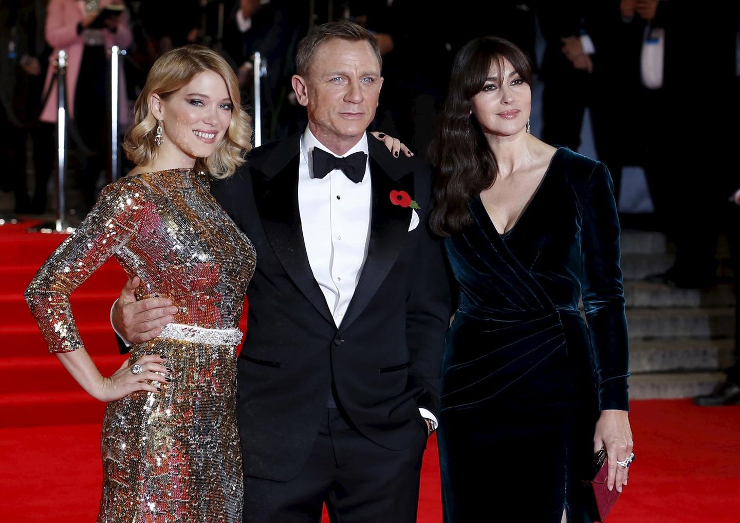 Daniel Craig hat mit Lea Seydoux und Monica Bellucci gleich zwei "Bond"-Girls an seiner Seite.