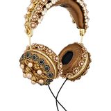 Opulent verzierte Kopfhörer von Dolce & Gabbana, über www.net-aporter.com, ca. 4.950 Euro