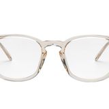 Hellseherei: transparente Brille mit Leichtmetallbügeln, von Ace & Tate, ca. 100 Euro
