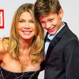 Ursula Karven hat ihren Sohn Liam mitgebracht.