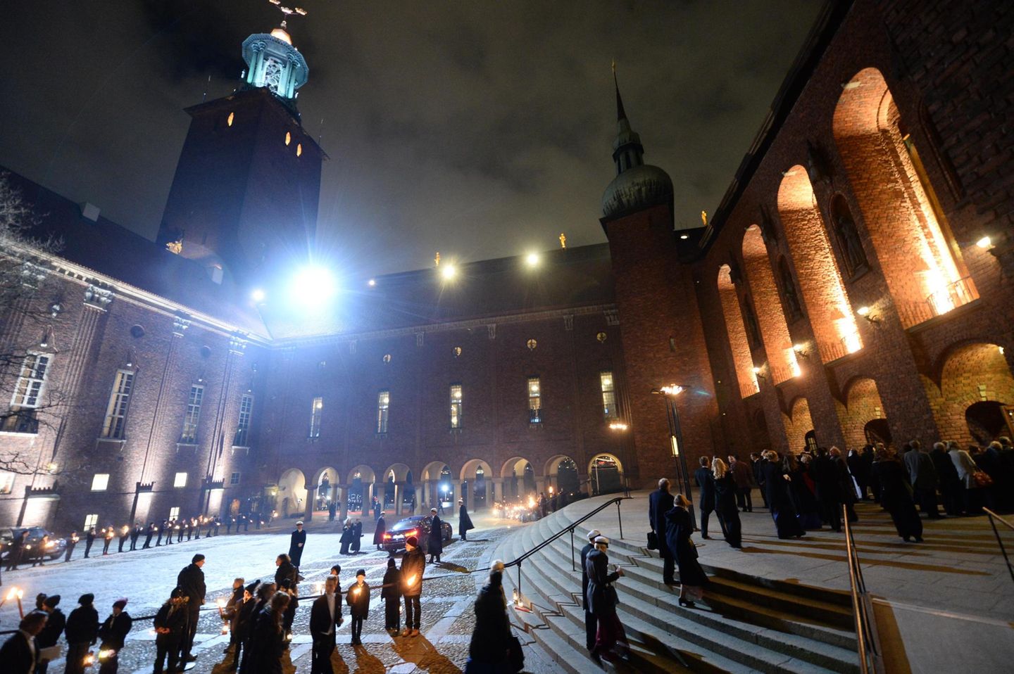 Im Rathaus von Stockholm findet das abendliche Bankett nach der Verleihung statt.