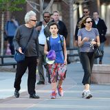 19. April 2016: Harvey Keitel ist mit seinem Sohn Roman und seiner Frau Daphna Kastner in downtown New York unterwegs.