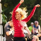 7. Juli 2017: Karlie Kloss dreht bei einem Photoshooting in New York richtig auf.
