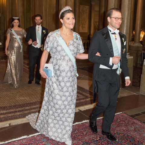 Prinzessin Victoria und Prinzessin Sofia beim Galadinner