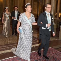 Prinzessin Victoria und Prinzessin Sofia beim Galadinner