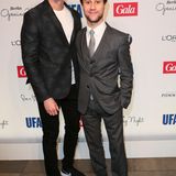 Smart, charmant und unheimlich attraktiv: Ludwig Trepte (r.) posiert mit Vladimir Burlakov für die Fotografen bei der "Berlin Opening Night".
