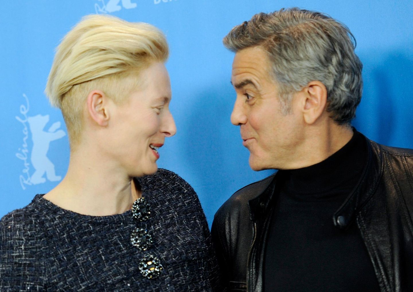 Tilda Swinton und George Clooney