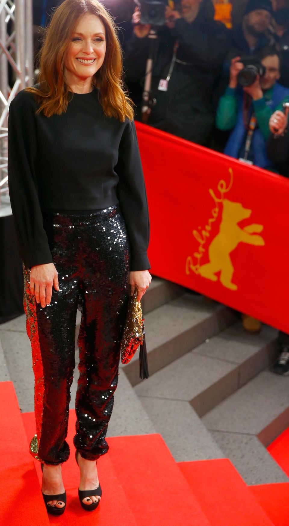 Auch die Hollywood-Schauspielerin Julianne Moore ist nach Berlin gereist. Sie präsentiert den Film "Maggie's Plan".