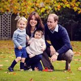 Prinz William, Herzogin Catherine und ihre beiden Kinder Charlotte und George