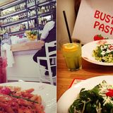 Buster Pasta  Der Name verrät es schon - genau, Dolly Buster macht in Nudeln. 2012 eröffnete sie ihr erstes Restaurant in Frankfurt, 2014 folgte ein Ableger in Düsseldorf. Neben Pasta und Pizza gibt bietet es auch einen Dolly-Salat - allerdings kommt keines dieser Produkte ohne Schärfe aus.