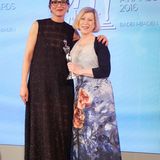 GALA Spa Awards 2016: GALA Beauty-Redaktionsleitung Frie Kicherer mit Christiane Mougey (Cosmétique Active / Skin Ceuticals). Sie bekam den Award in der Kategorie "Men Concepts".