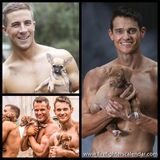 Feuerwehr-Kalender: Feuerwehrmänner und Welpen gemeinsam für einen guten Zweck. Die Australier wissen, wie es geht.