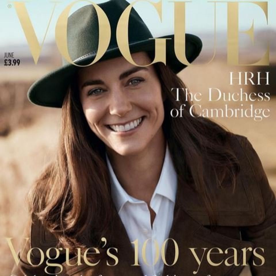 2016: Herzogin Catherine auf der Juni-Ausgabe der britischen Vogue.