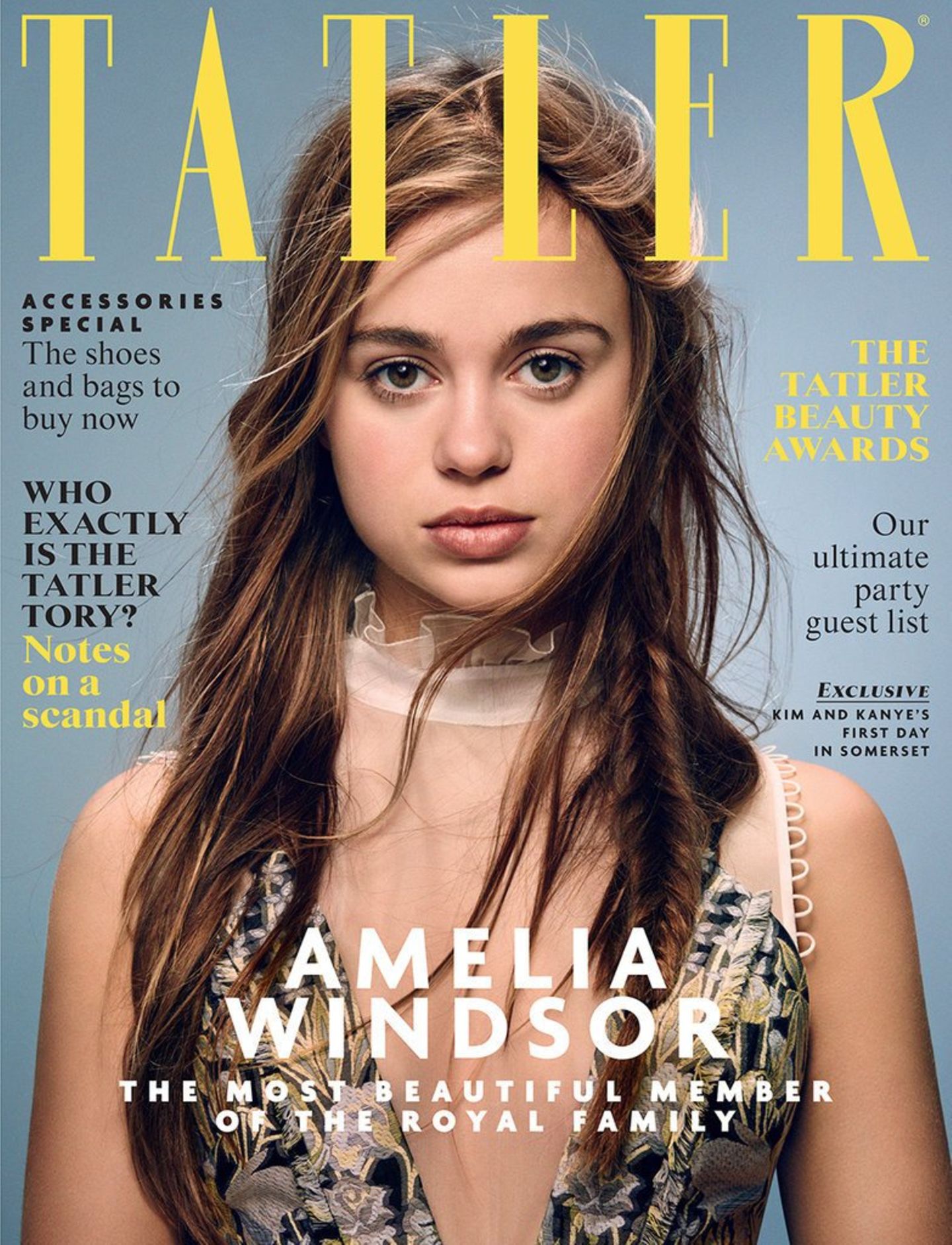 2016: Lady Amelia Windsor auf der April-Ausgabe des britischen Magazins "Tatler".