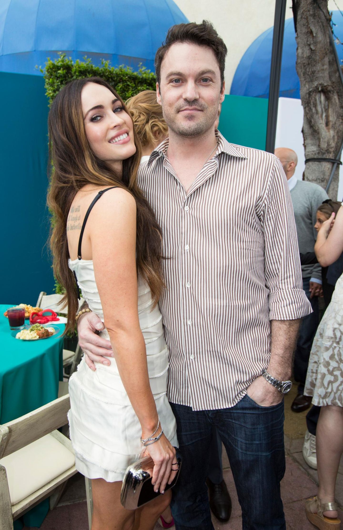 3. August 2014: Megan Fox kommt mit ihrem Mann Brian Austin Green zur Premiere von "Teenage Mutant Ninja Turtles" in Los Angeles.