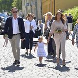 Chris O'Neill, Prinzessin Leonore und Prinzessin Madeleine beim Gang durch Visby.