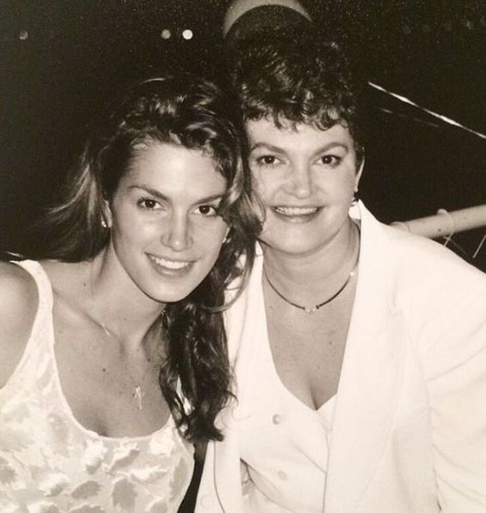 Cindy Crawford mit ihrer Mutter Florida Crawford