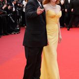 Vincent Lindon und Jessica Chastain auf dem roten Teppich in Cannes.
