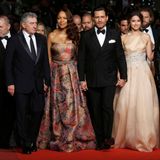 "Hand of stone" Darsteller Ana de Armas, Edgar Ramirez, Robert De Niro und seine Frau Grace Hightower vertreten den Film auf dem Filmfestival.