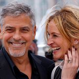 George Clooney und Julia Roberts stellen ihren Film "Money Monster" vor.