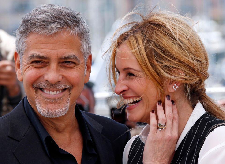George Clooney und Julia Roberts stellen ihren Film "Money Monster" vor. George Clooney und Julia Roberts stellen ihren Film "Money Monster" vor.