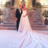 Bastian Schweinsteiger und Ana Ivanovic als Brautpaar.