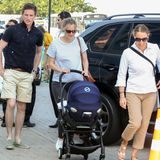 Oscargewinner Eddie Redmayne ist mit Ehefrau Hannah Bagshawe und Kind in Rio angekommen um sich die Olympischen Spiele anzuschauen.