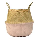Pastellig: Korb aus Seegras für Holz oder Wäsche (Bloomingville, ca. 31 Euro)