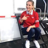 Reese Witherspoon zeigt stolz an, dass sie schon wählen war.