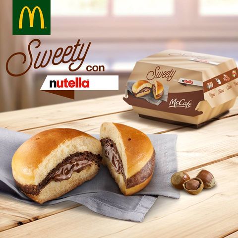 Der Sweety-Burger mit Nutella.