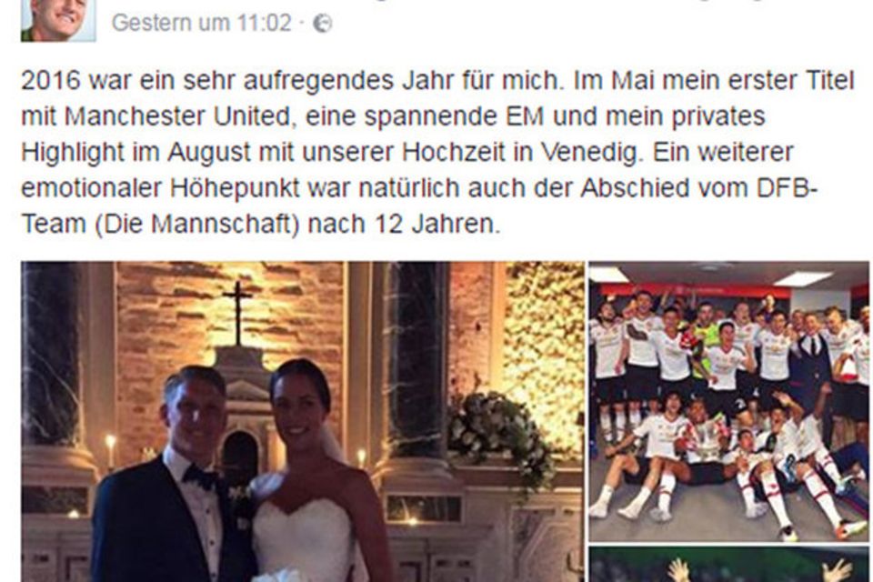 Peinlicher Patzer: Die Hochzeit von Bastian Schweinsteiger und Ana Ivanovic fand schon im Juli statt