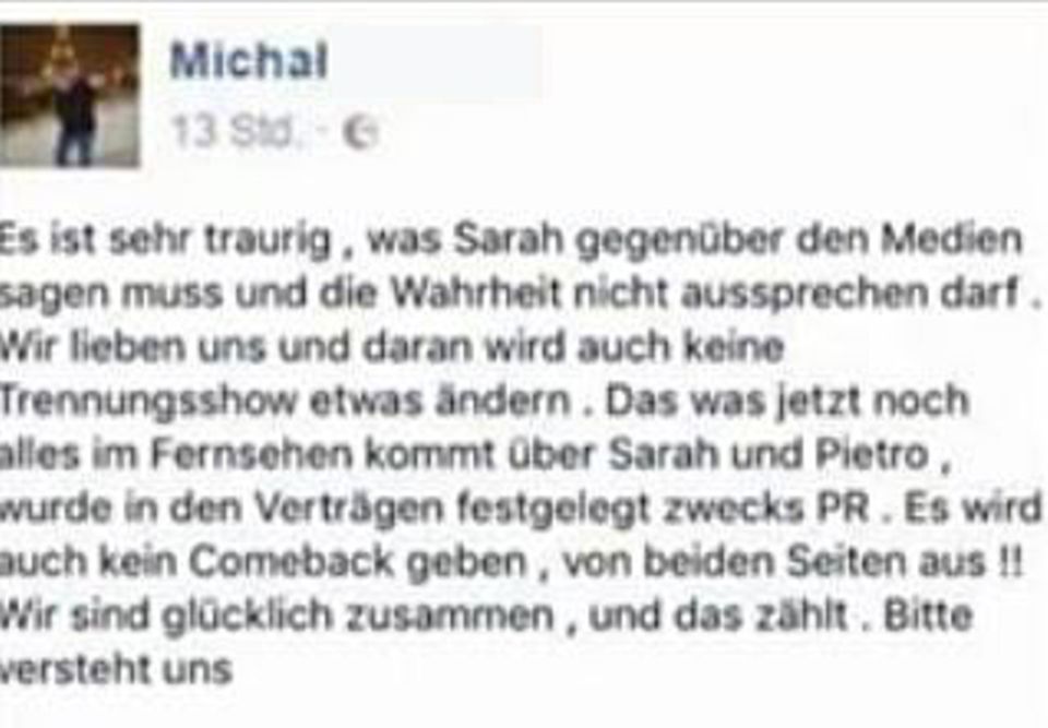 FB-Kommentar von Michal T.
