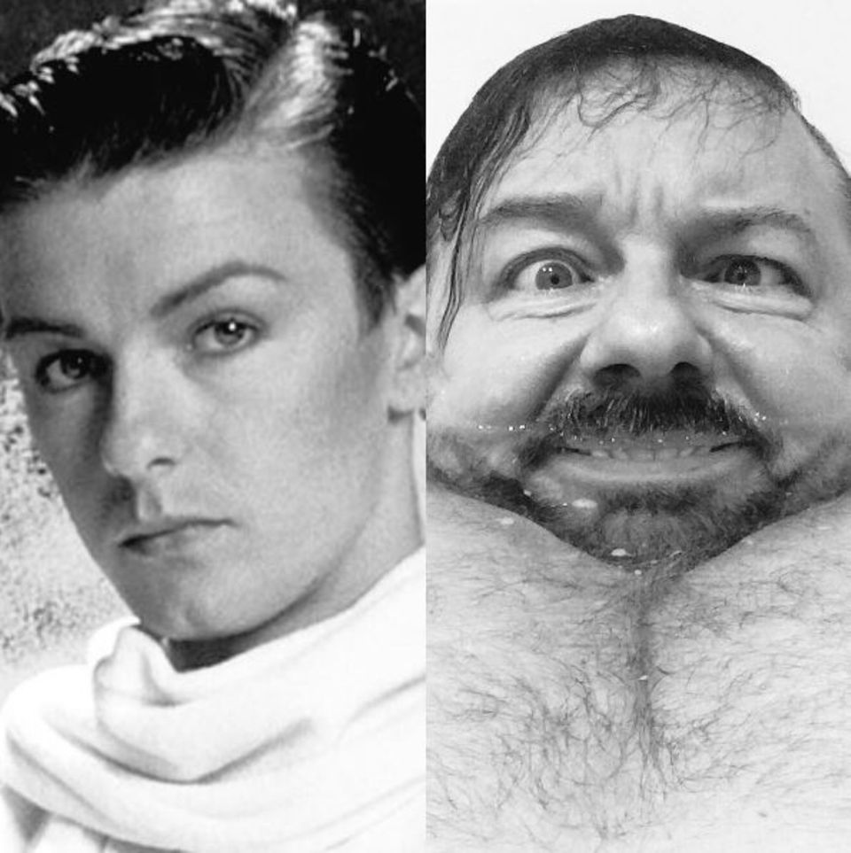 Comedian Ricky Gervais will einfach nicht altern. Heute ist er noch genauso knackig wie als Zwanzigjähriger - hust.