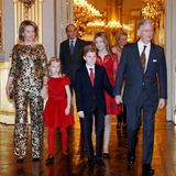 21. Dezember 2016: Die belgische Königsfamilie besucht das traditionelle Weihnachtskonzert in Brüssel. Besonders auffällig ist dabei Königin Mathilde in ihrem Zweiteiler mit goldenen Ornamenten.