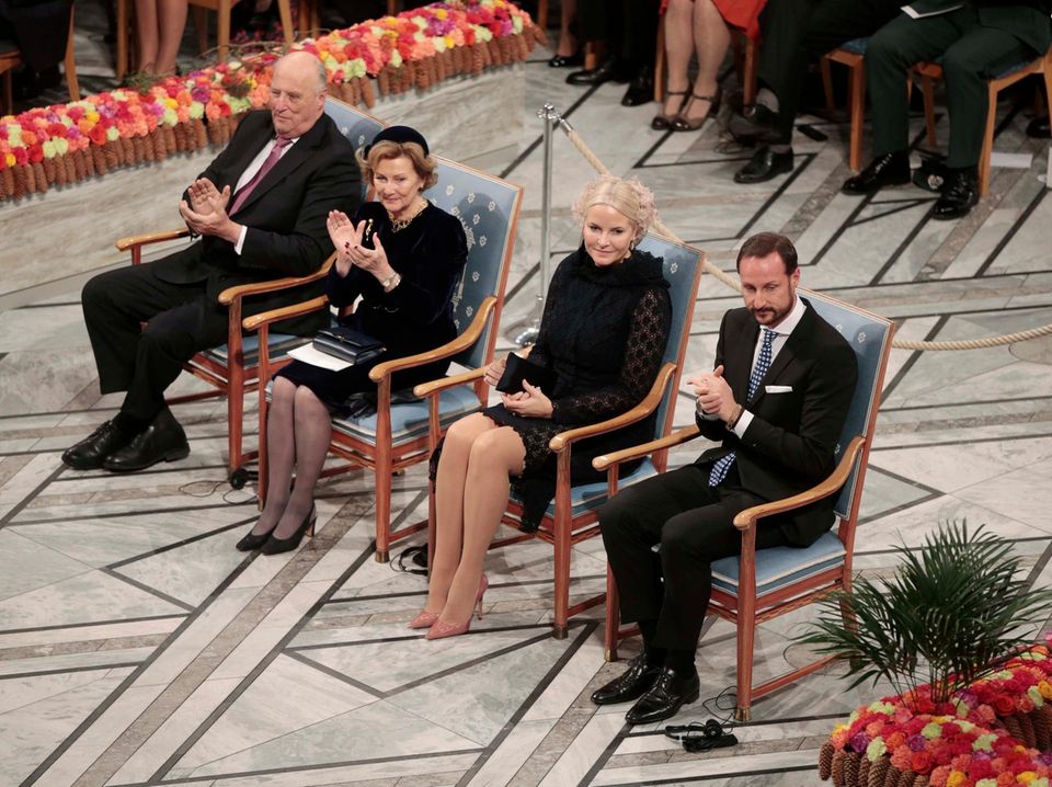 König Harald, Königin Sonja, Prinzessin Mette-Marit und Prinz Haakon