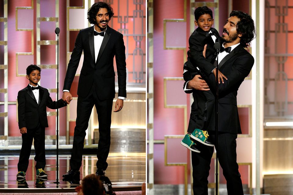 Die "Lion"-Stars Sunny Pawar und Dev Patel verzücken die Zuschauer. Die "Lion"-Stars Sunny Pawar und Dev Patel verzücken die Zuschauer.