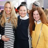 So schön kann ein Branchentreff sein: Anna Lauerbach (Laurèl), Nicole Mrosek (Luisa Cerano) und Mila Perez (Pepe Jeans)
