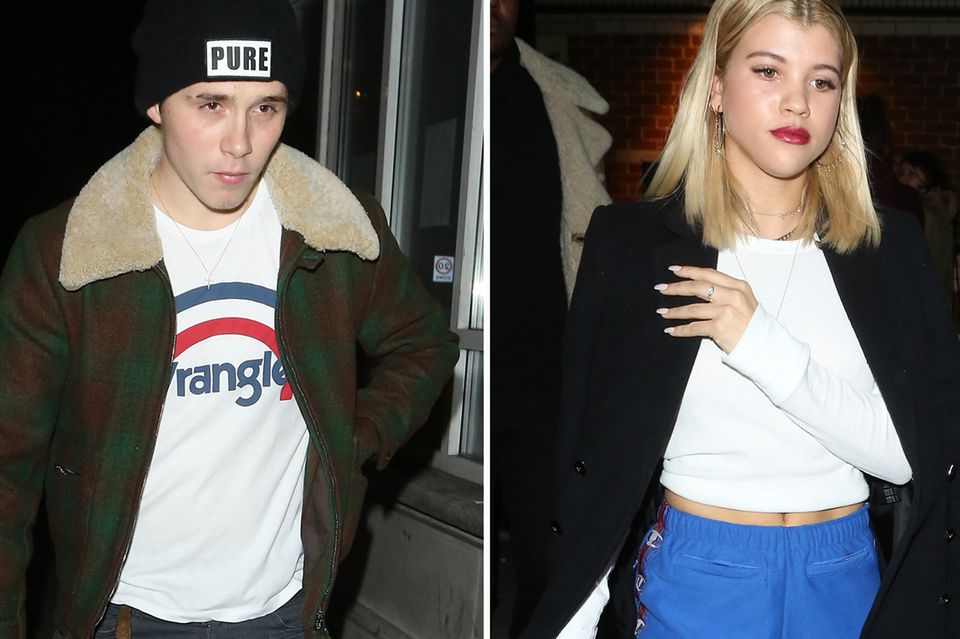 Brooklyn Beckham und Sofia Richie treffen sich am Donnerstagabend in der Londoner "Bloomsbury Bowling"-Bar in London