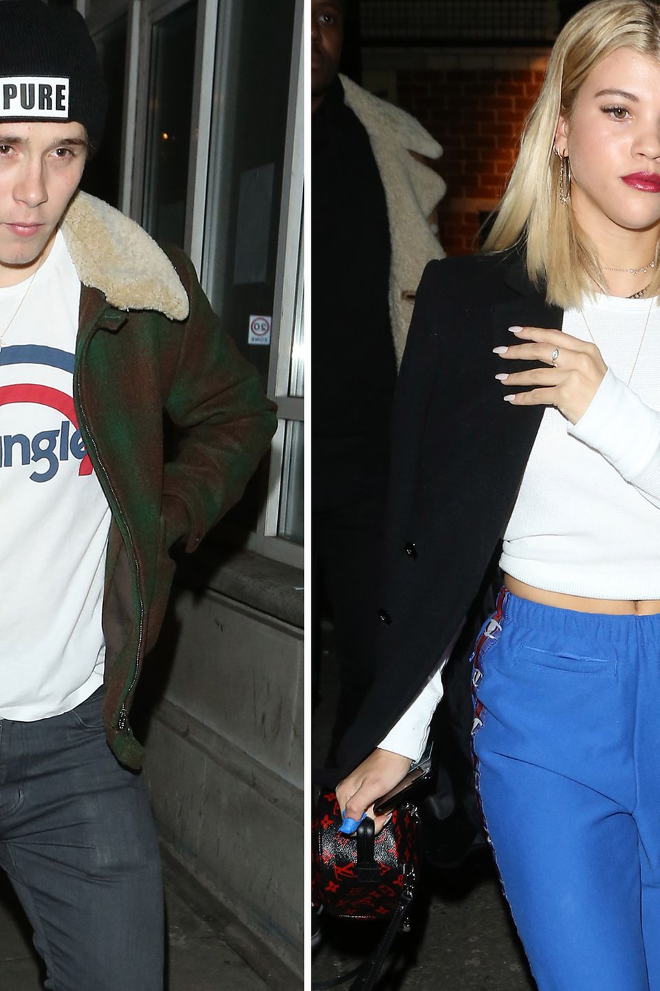 Brooklyn Beckham und Sofia Richie treffen sich am Donnerstagabend in der Londoner "Bloomsbury Bowling"-Bar in London Brooklyn Beckham und Sofia Richie treffen sich am Donnerstagabend in der Londoner "Bloomsbury Bowling"-Bar in London