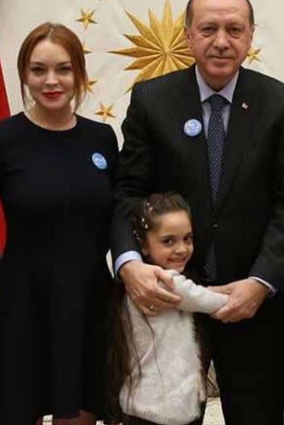 Lindsay Lohan beim türkischen Staatschef Recep Tayyip Erdogan