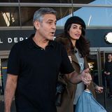 George Clooney und Amal Clooney unterwegs am Flughafen "LAX" in Los Angeles.