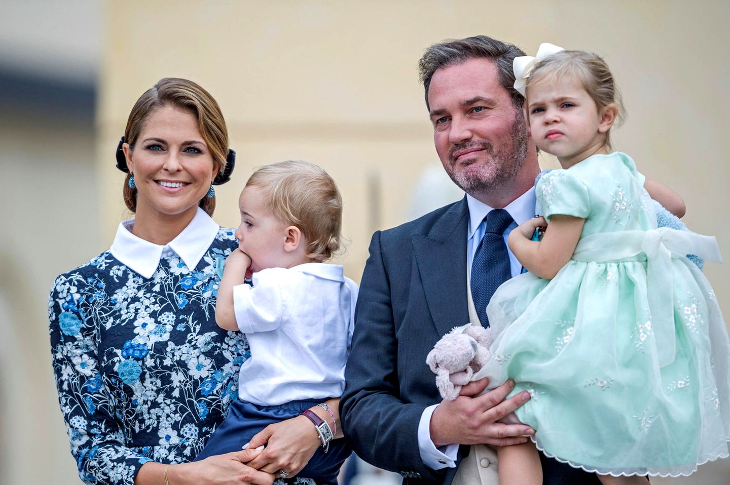 Prinzessin Madeleine, Chris O'Neill, Prinz Nicolas + Prinzessin Leonore