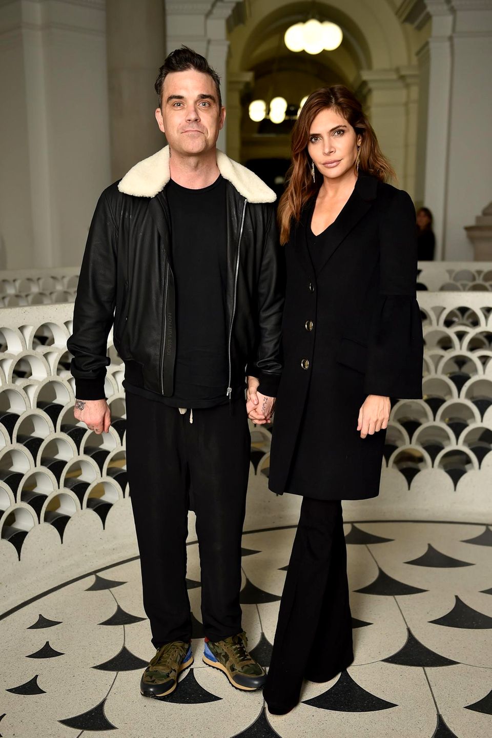 Stars im gemütlichen Schlabberlook: Robbie Williams und Ayda Field bei der David Hockney Ausstellungs-Eröffnung in der Tate Britain in London.